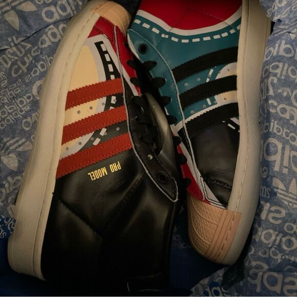 WNBA Jasmine Jones x adidas Pro Model JJ Heat CourtCore Superstar Hi Top FX4008 - Picture 10 of 14